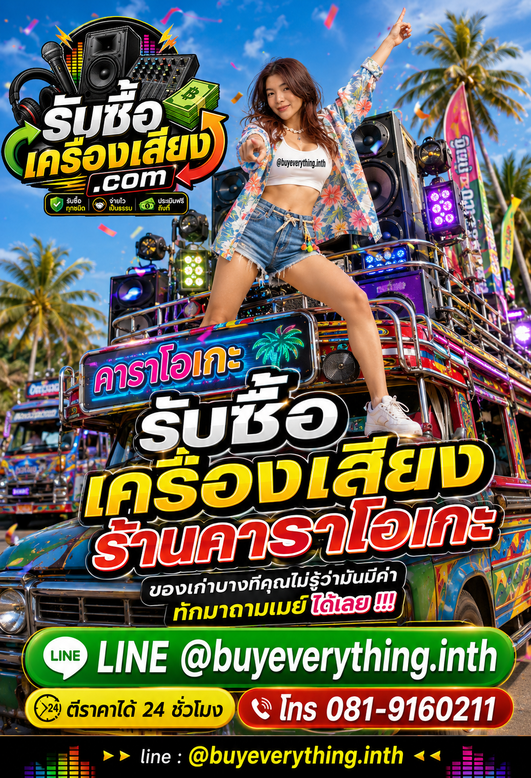 รับซื้อเครื่องเสียงร้านคาราโอเกะเก่า มือสอง ให้ราคาดี