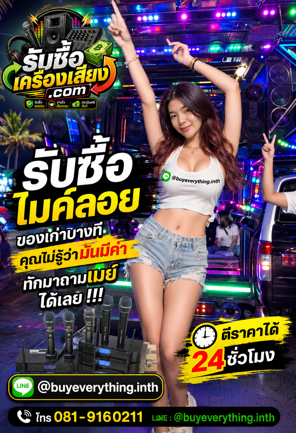 ติดต่อรับซื้อไมค์ลอย ตอบเร็ว รับซื้อถึงที่