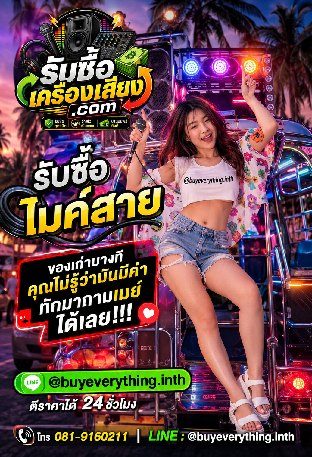 ติดต่อรับซื้อไมค์สาย ตอบเร็ว รับซื้อถึงที่