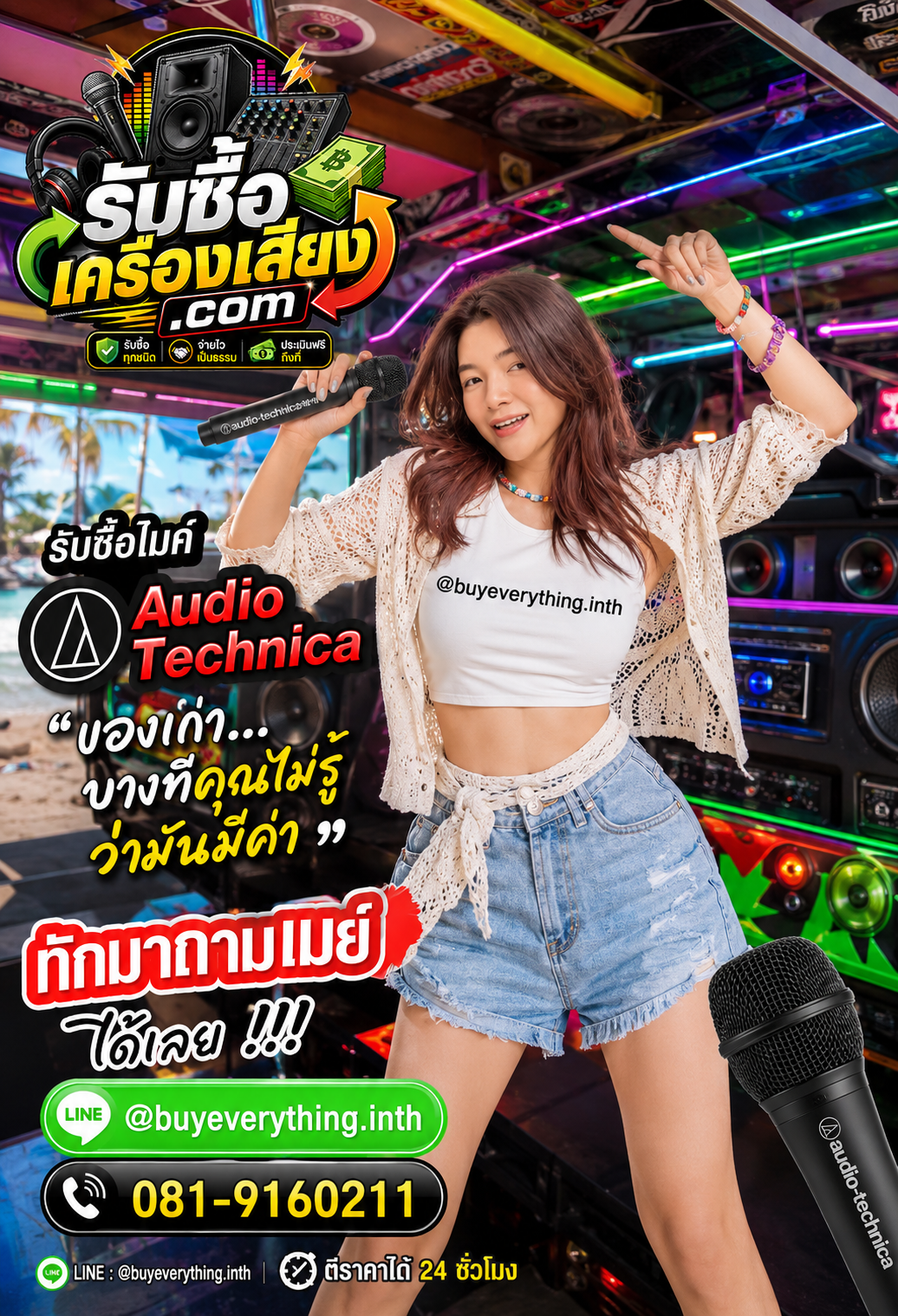 รับซื้อไมค์ Audio Technica เก่า มือสอง ของเก่าบางทีคุณไม่รู้ว่ามันมีค่า