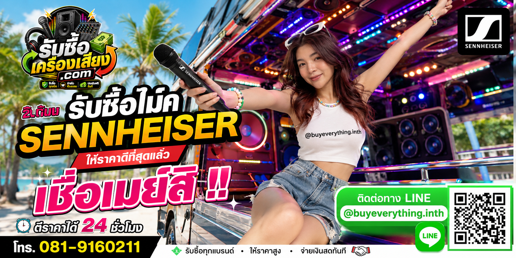 รับซื้อไมค์ Sennheiser ติดต่อง่ายตอบเร็ว ตอบทุกคำถาม